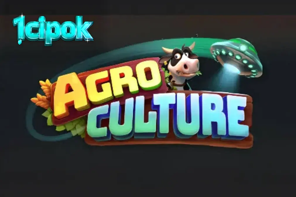 Pemandangan visual slot AgroCulture dengan tema peternakan dan alien